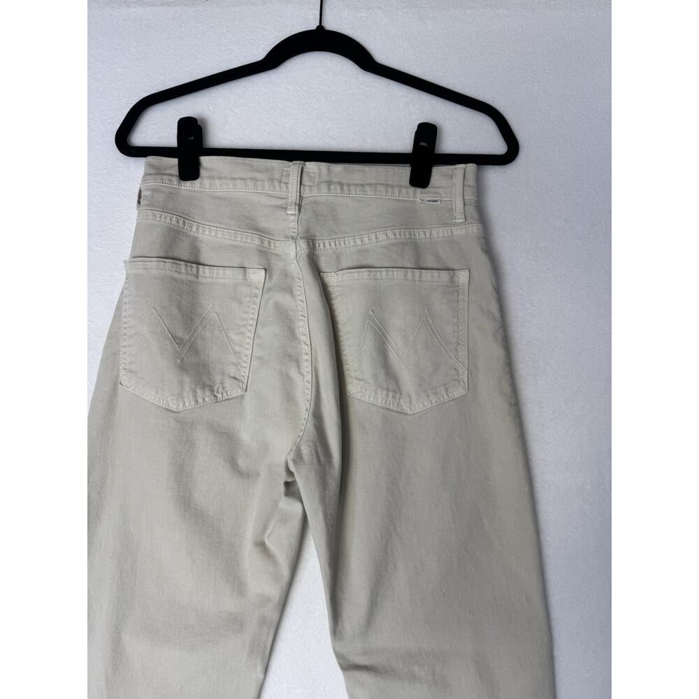Mother Jeans The Ditcher Crop In Chalk It Up Tan Beige Size 26 High Waist - Picture 4 of 11